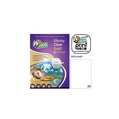 CF.100 FG ETICHETTE LUCIDE BIANCO OVALI 210X297MM