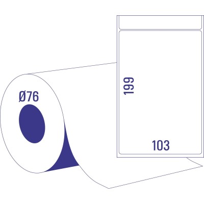 RT.600 ETICHETTE TERMICO DIRETTO 103X199 AVERY