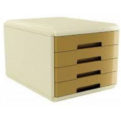 78614 CASSETTIERA VINTAGEOCRA 4CASS 30X39X28H