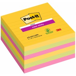 03294 BL.6 POST-IT SUPER STICKY RIGHE 101X101MM