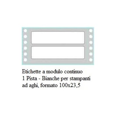 SCATOLA 6000 ETICHETTE 1 CORSIA 100X23,5 TICO TAB
