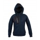 FELPA C/CAPPUCCIO POLONIALADY COL BLU NAVY TG.M