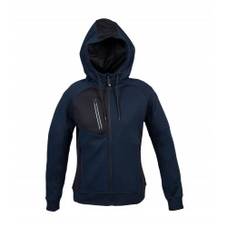 FELPA C/CAPPUCCIO POLONIALADY COL BLU NAVY TG.S