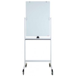 LAV.P/BLOCCO GIREV.VETRO BIANCO/NERO CAV.+RUOTE