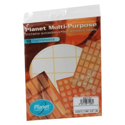 BUSTA ETICHETTE PLANET   115X150     COD.177840