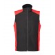 GILET CAMPIGLIO COTONE NERO/ROSSO TG.L