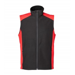 GILET CAMPIGLIO COTONE NERO/ROSSO TG.L