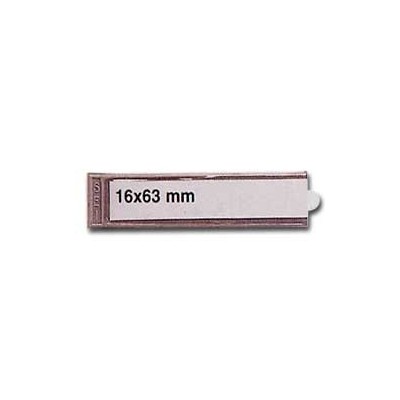 10 PORTAETICHETTE ADESIVE IES B1 16X63MM SEI