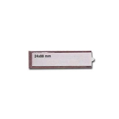 8 PORTAETICHETTE ADESIVE IES B2 24X88MM SEI