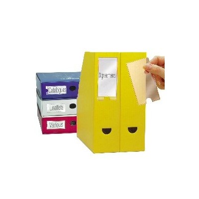 6 PORTAETICHETTE ADESIVE 62X150MM LABEL HOLDER 3L IN PPL