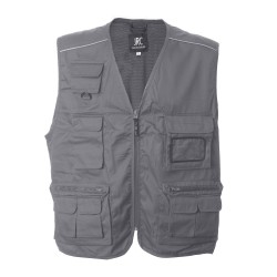 GILET MULTIT.NEW SAFARI GRIGIO TG.4XL