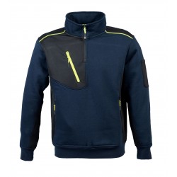 FELPA MILWAUKEE 1/2 ZIP TG.XL 280GR BLU