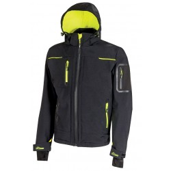 GIACCA SPACE IN SOFTSHELLBLACK CARBON TG.3XL