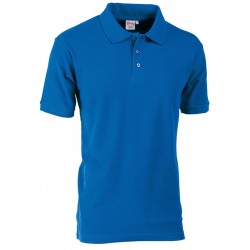 POLO PIQUET CLUB 31000 100%COT BLU ROYAL TG.L