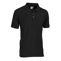 POLO PIQUET CLUB 31000 100%COT NERO TG.L ENZIM.