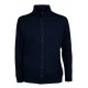 FELPA ZIP TOT.70%C 30%P 240G BLU TG.S