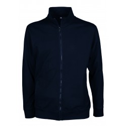 FELPA ZIP TOT.70%C 30%P 240G BLU TG.L