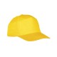CAPPELLINO BASEBAL GIALLO5 PANNELLI 100% COTONE