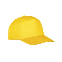 CAPPELLINO BASEBAL GIALLO5 PANNELLI 100% COTONE