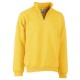 FELPA MEZZA ZIP GIALLO TG.XL COTONE/POLIESTERE
