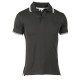 POLO JERSEY SPORT TG.XXL NERO/BIANCO 100% COTONE