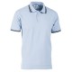 POLO PIQUET TIPPED TG.XL AZZURRO/BLU 100% COTONE