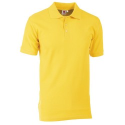 POLO PIQUET CLUB GIALLA TG.XL 100% COTONE