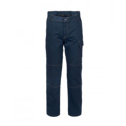 PANTALONE SERIO PLUS+ 100% COTONE BLU TG.XXL