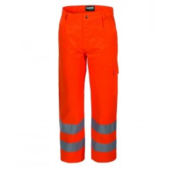PANTALONE HV ARANCIO COT.POLI.240 GR TG.54