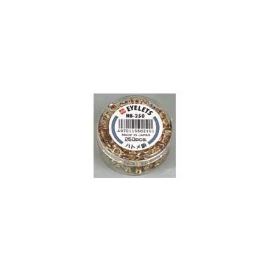 SCATOLA 250 OCCHIELLI OTTONE PER OCCHIELLATRICE DIAM.5MM