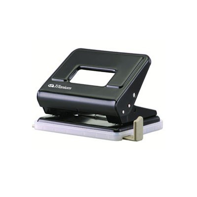 PERFORATORE 2 fori in metallo nero TiTanium
