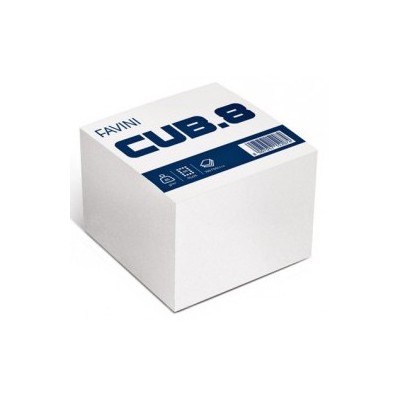 CUBOTTO BIANCO 700FG 95X95MM 85GR FAVINI