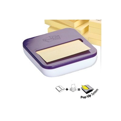 DISPENSER VAL +8 ricarche Post-itSuper Sticky Z-Notes giallo Canary 76x76mm