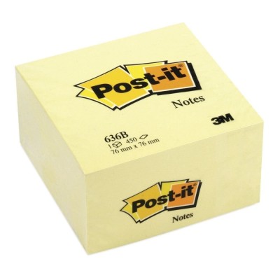 BLOCCHETTO Post-it Notes 636B 76x76 Canary 3M