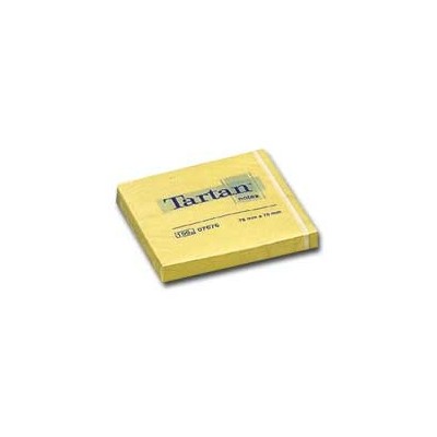 BLOCCO TARTAN 7676 GIALLO 76X76MM 100FG 63GR