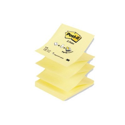 BLOCCO 100fg Post-it Z-Notes R330 Giallo Canary 76x76mm