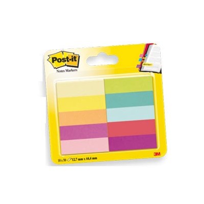 SEGNAPAGINA POST-IT 670-10AB-EU 500FG in 10COLORI INDEX 12,7x44mm in CARTA
