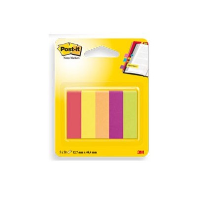 SEGNAPAGINA POST-IT 670-5JA-EU 250FG in 5COLORI INDEX 12,7x44mm in CARTA