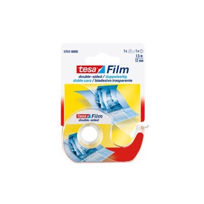 NASTRO BIADESIVO 7,5MTX12MM TRASPARENTE IN CHIOCCIOLA TESA