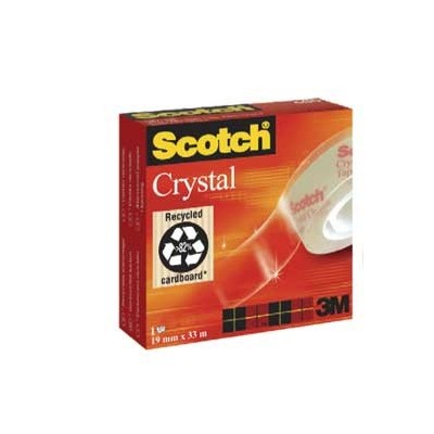 NASTRO ADESIVO SCOTCH CRYSTAL CLEAR 600 33MTX19MM