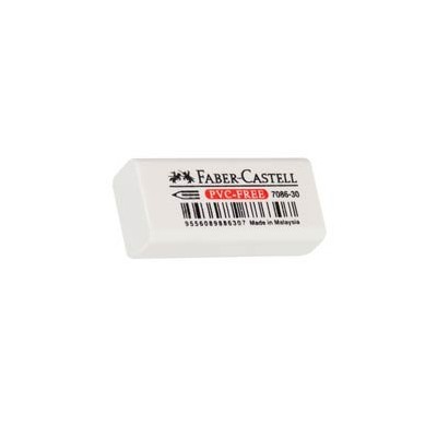 GOMMA MINI IN VINILE BIANCA PER MATITA FABER CASTELL - Conf da 30 pz.