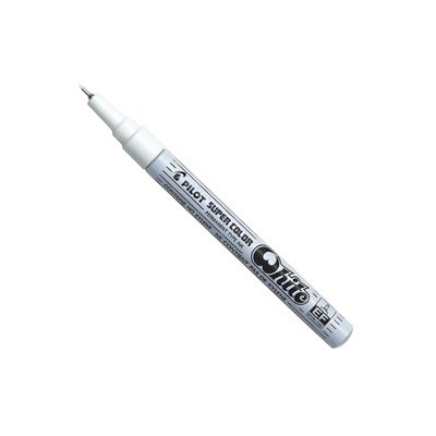 MARCATORE SUPER COLOR WHITE EXTRA FINE A VERNICE PILOT