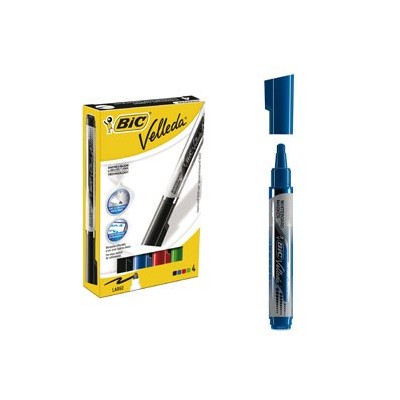 ASTUCCIO 4 MARCATORI P.TONDA Whiteboard VELLEDA