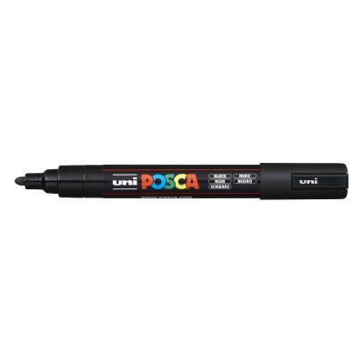 MARKER UNI POSCA PC-5M   NERO PUNTA MEDIA