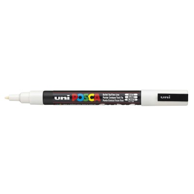MARKER UNI POSCA PC-3M   BIANCO PUNTA FINE