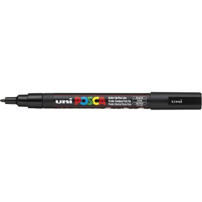 MARKER UNI POSCA PC-3M   NERO PUNTA FINE