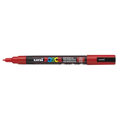 MARKER UNI POSCA PC-3M   ROSSO PUNTA FINE