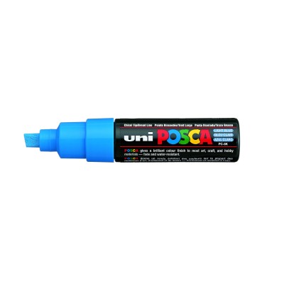 MARKER UNI POSCA PC-8K   PUNTA A SCALPELLO AZZURRO