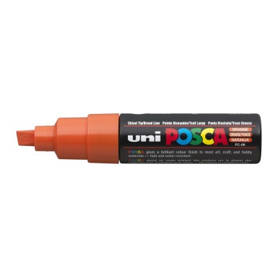 MARKER UNI POSCA PC-8K   PUNTA A SCALPELLO ARANCIO