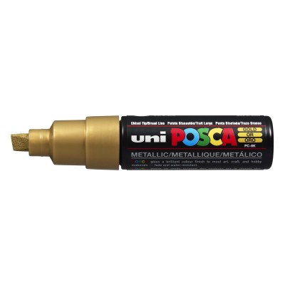 MARKER UNI POSCA PC-8K   PUNTA A SCALPELLO ORO
